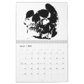 Skull Heavy Metal Punk Rock Fantasy Art Kalender (Mär 2027)