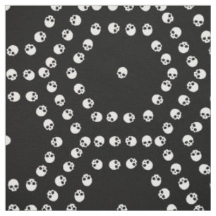 Skull Hexagon Mustergewebe Stoff