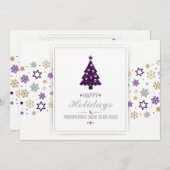 Skull Holiday Greetings Feiertagskarte (Vorne/Hinten)