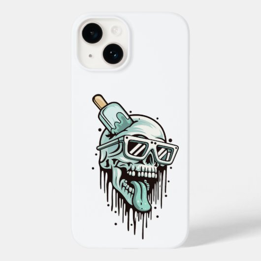 Skull Hoodie & Shades Phone Case - Edgy Urban Styl (Rückseite)