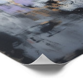 Skull Horns Magical Hexy AI Art Matte Value Poster (Ecke)