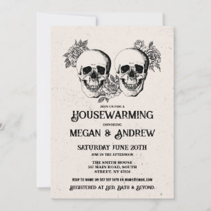 Skull Housewärming Party Halloween Neue Zuhause Ei Einladung