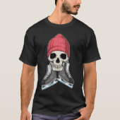 Skull Ice skating Ice skates T-Shirt (Vorderseite)