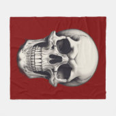 Skull Illustration Fleecedecke (Vorderseite (Horizontal))