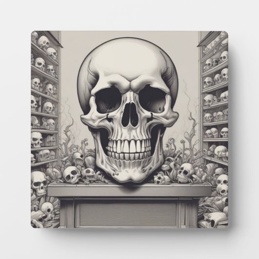 Skull Illustration Fotoplatte (Vorderseite)