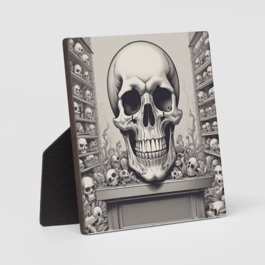 Skull Illustration Fotoplatte (Vorderseite)