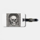 Skull Illustration Gepäckanhänger (Rückseite horizontal)
