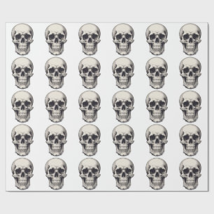 Skull Illustration Geschenkpapier