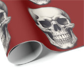 Skull Illustration Geschenkpapier (Rolleneckpunkt)