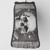 Skull Illustration Golf Headcover (Rotieren 90)