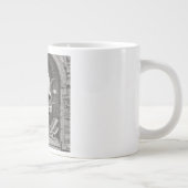 Skull Illustration Jumbo-Tasse (Rechts)