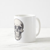 Skull Illustration Kaffeetasse (VorderseiteRechts)