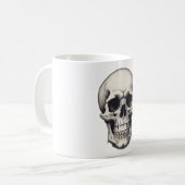 Skull Illustration Kaffeetasse (Vorderseite Links)