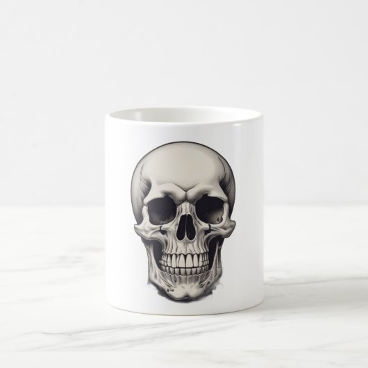 Skull Illustration Kaffeetasse (Mittel)