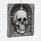 Skull Illustration Keramikornament (Rechts)
