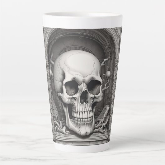 Skull Illustration Milchtasse (Vorderseite)