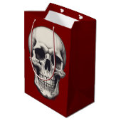 Skull Illustration Mittlere Geschenktüte (Rückseite Schrägansicht)