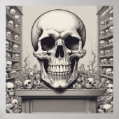 Skull Illustration Poster (Vorne)