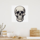 Skull Illustration Poster (Küche)