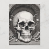 Skull Illustration Postkarte (Vorderseite)