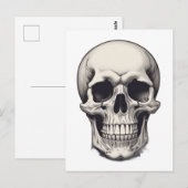 Skull Illustration Postkarte (Vorne/Hinten)