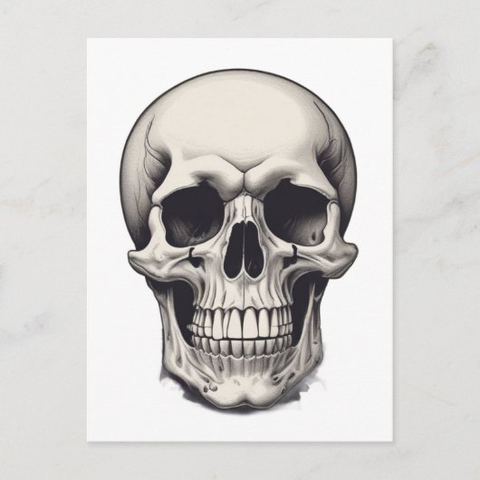 Skull Illustration Postkarte (Vorderseite)