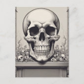 Skull Illustration Postkarte (Vorderseite)