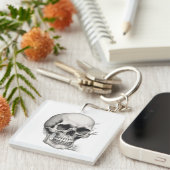 Skull Illustration Schlüsselanhänger (Vorderseite rechts)