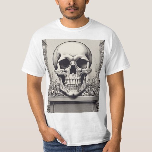 Skull Illustration T-Shirt (Vorderseite)