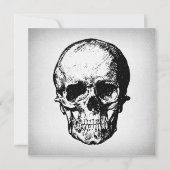 Skull Illustration Vintag Art Einladung (Vorderseite)