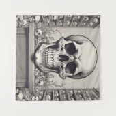 Skull Illustration Wandteppich (Vorderseite (Horizontal))