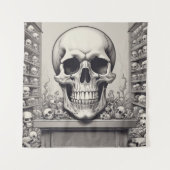 Skull Illustration Wandteppich (Vorderseite)