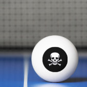 Skull in Bones Black 3-Sterne Tischtennisball (Netto)