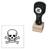 Skull in Bones Gummi Briefmarke klein Gummistempel (Stempel)