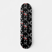 Skull in Bones Party Pirate Skateboard (Vorne)