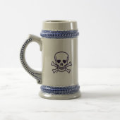Skull in Bones stein Bierglas (Links)