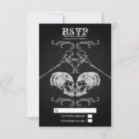 Skull in der Liebe Vintage Gothic Skulls Hochzeit