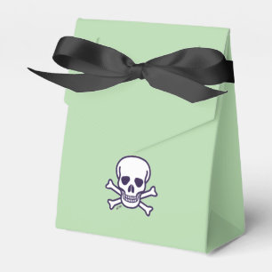 Skull in Knochen grünes Zelt Gefälligkisten kleine Geschenkschachtel