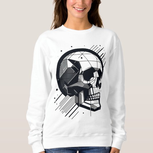 Skull in verschiedenen Stilen 05 Sweatshirt (Vorderseite)