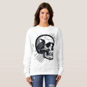 Skull in verschiedenen Stilen 05 Sweatshirt (Vorne ganz)