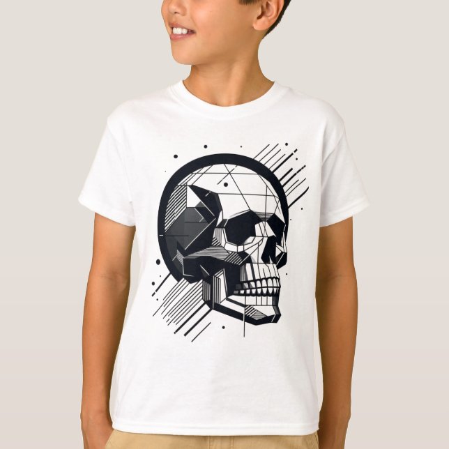Skull in verschiedenen Stilen 28 T-Shirt (Vorderseite)