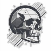 Skull in verschiedenen Stilen 34 Aufkleber (Vorderseite)