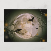 Skull in Vollmond Postkarte (Vorderseite)