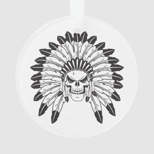 Skull Indianer Ornament (Rückseite)