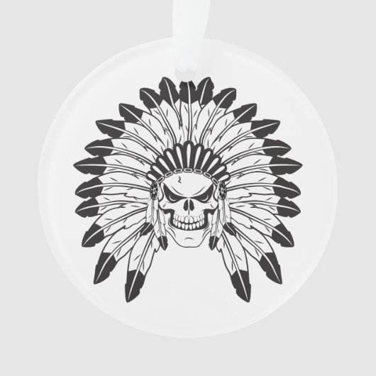 Skull Indianer Ornament (Vorderseite)