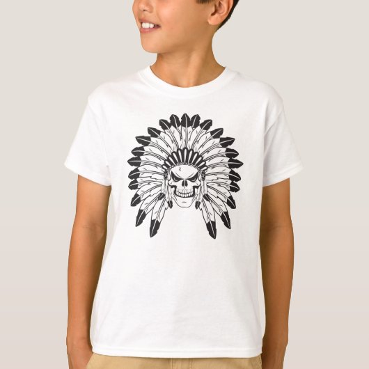 Skull Indianer T-Shirt (Vorderseite)
