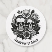 Skull-individuelle Name-T - Shirt Geschenkanhänger (Rückseite)