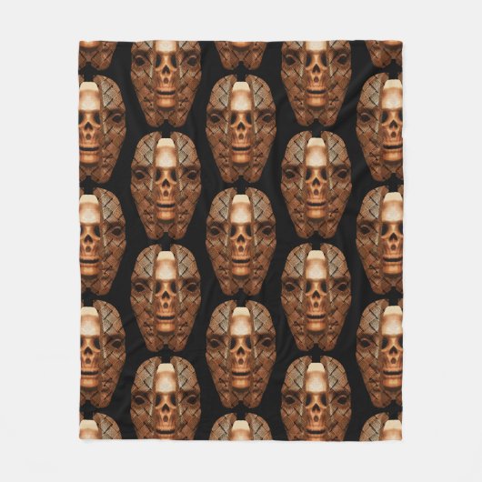 Skull inside: Enthüllung innerer Komplexität Fleecedecke (Vorderseite)