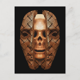 Skull inside: Enthüllung innerer Komplexität Postkarte
