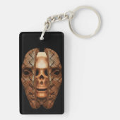 Skull inside: Enthüllung innerer Komplexität Schlüsselanhänger (Rückseite)